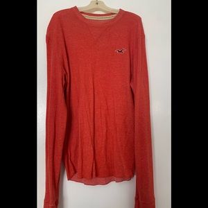 Ribbed orange American eagle shirt